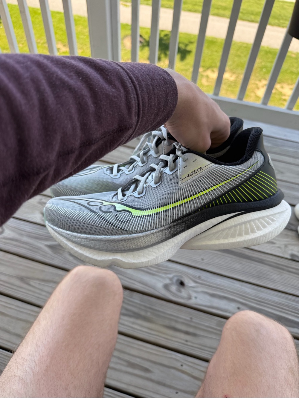 Saucony Gray Endorphin Azura- Like New